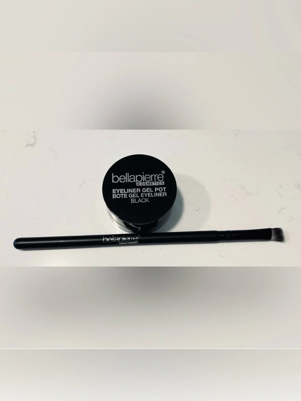 Bellapierre Cosmetics Black Gel Eyeliner Pot with Applicator Brush New